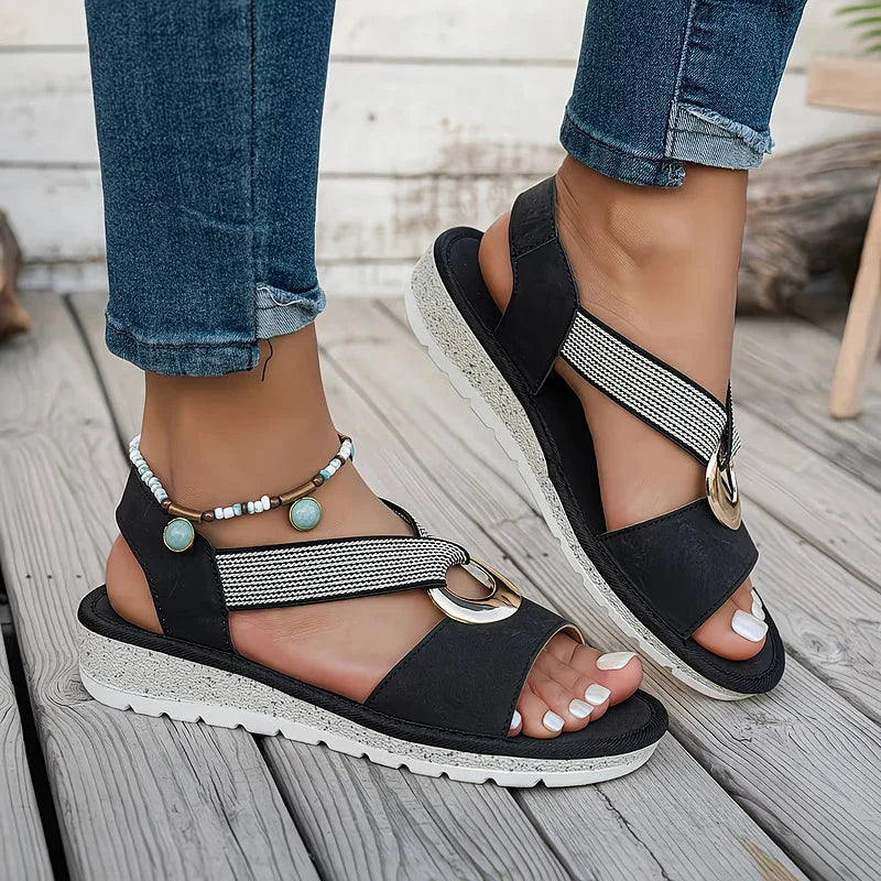 Giulia | Sandali Donna Ortopedici Fascia Intrecciata