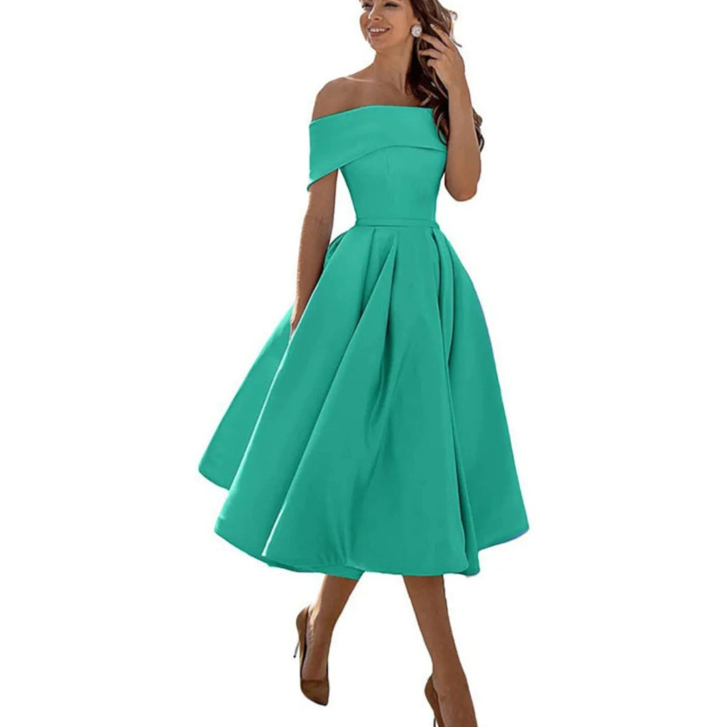 Giulia | Vestito Midi Spalle Scoperte