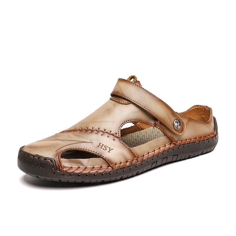 Giulio | Sandali Uomo Pelle Traspiranti Estivi Beige