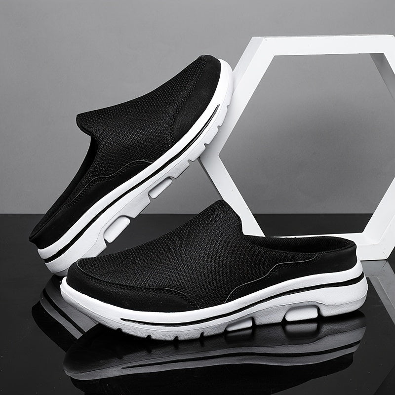 Giuseppe | Pantafole Uomo Ortopedici Slip-On Traspiranti Nero