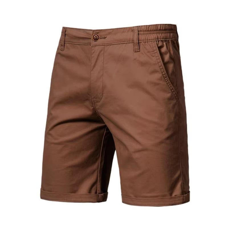 Giuseppe | Pantaloncini da Uomo in Cotone con Tasche Marrone