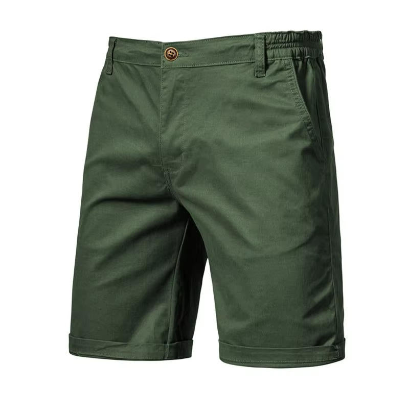 Giuseppe | Pantaloncini da Uomo in Cotone con Tasche Verde Militare
