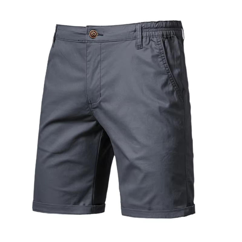 Giuseppe | Pantaloncini da Uomo in Cotone con Tasche Grigio Scuro