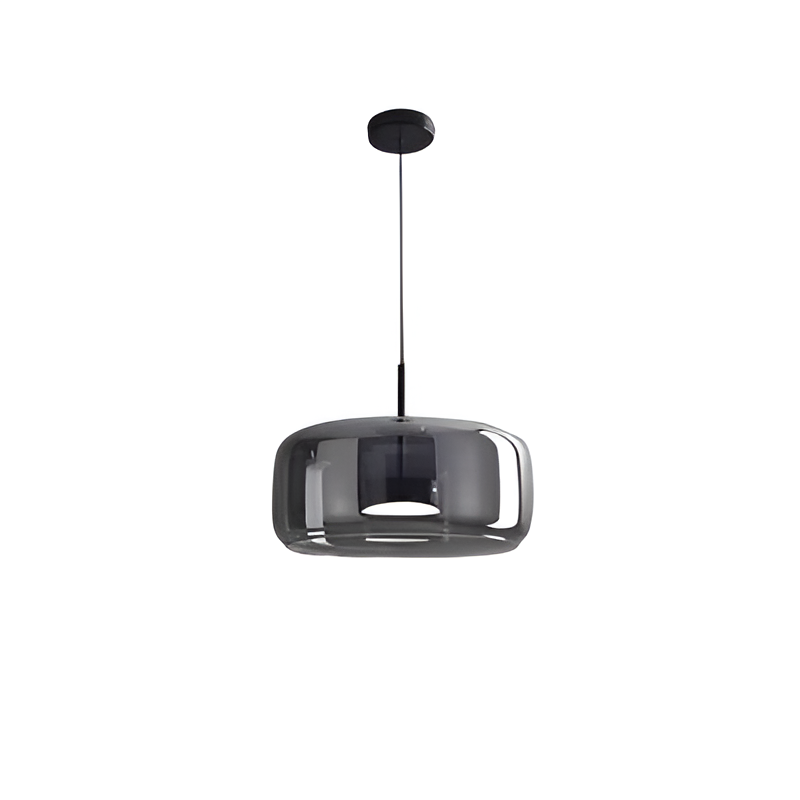 Glass Pendant Lights with Integrated LED Adjustable Cord and Dome-Shaped Shade - Image 1