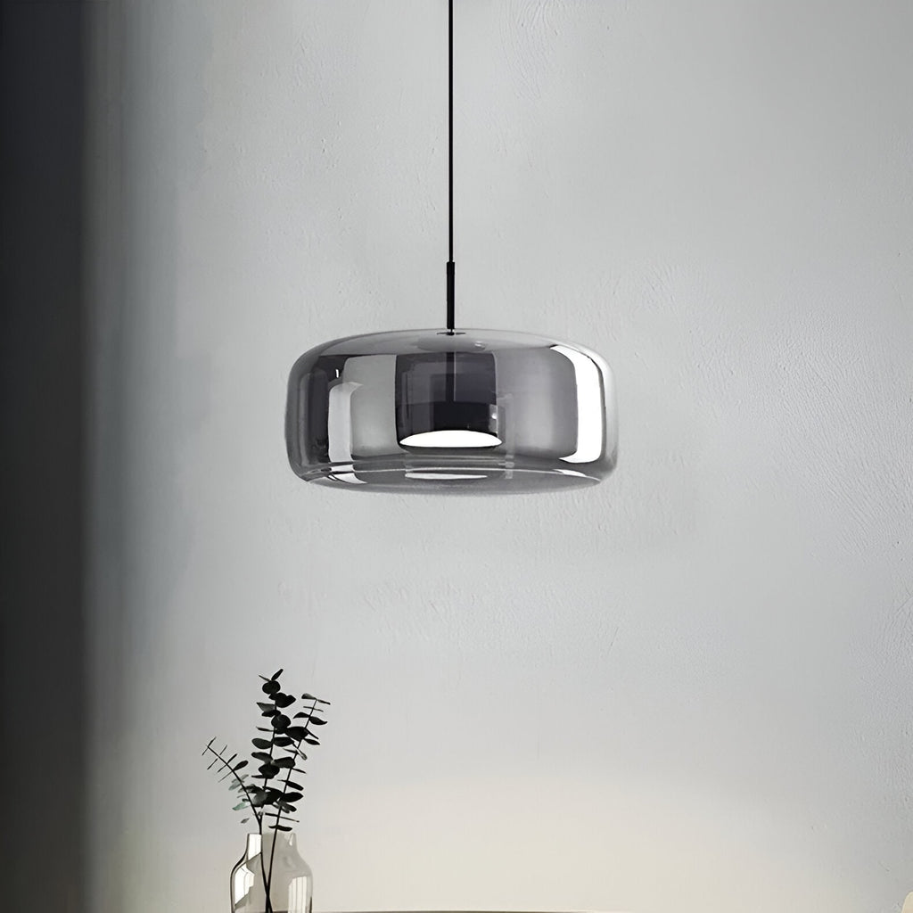 Glass Pendant Lights with Integrated LED Adjustable Cord and Dome-Shaped Shade - Image 10
