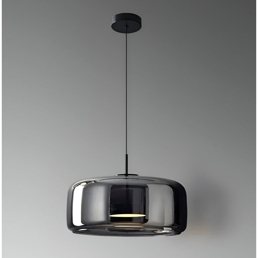 Glass Pendant Lights with Integrated LED Adjustable Cord and Dome-Shaped Shade - Image 3