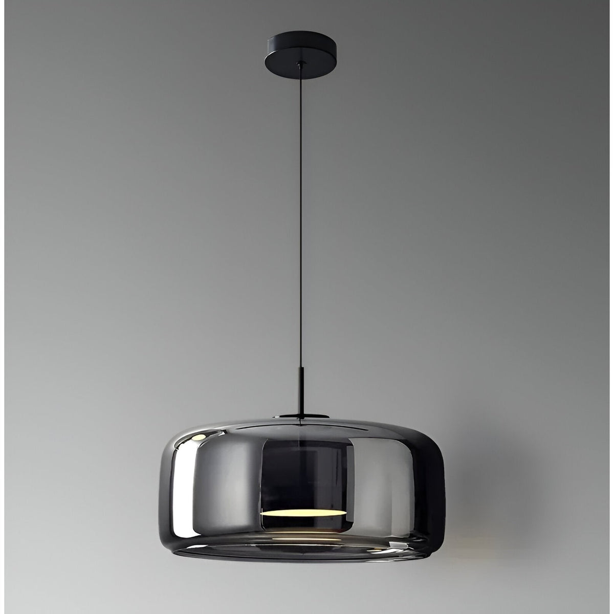 Glass Pendant Lights with Integrated LED Adjustable Cord and Dome-Shaped Shade - Image 3