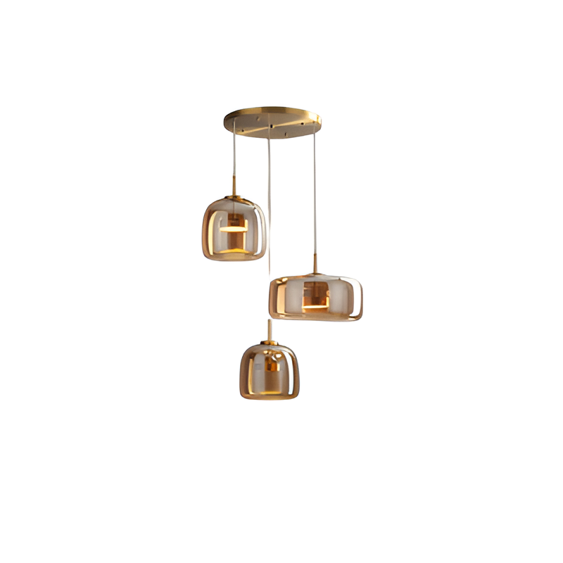 Glass Pendant Lights with Integrated LED Adjustable Cord and Dome-Shaped Shade - Image 31