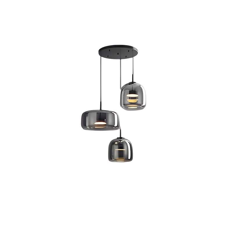 Glass Pendant Lights with Integrated LED Adjustable Cord and Dome-Shaped Shade - Image 32