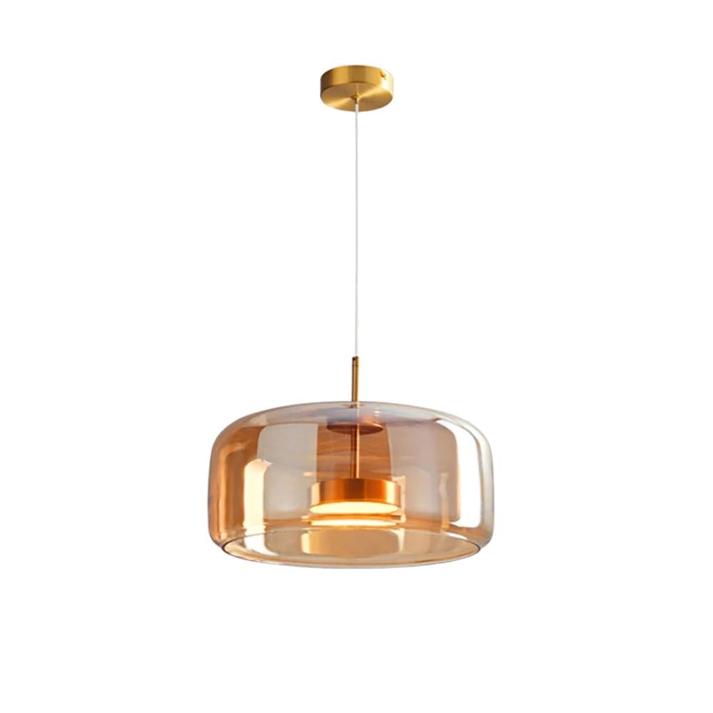 Glass Pendant Lights with Integrated LED Adjustable Cord and Dome-Shaped Shade - Image 37