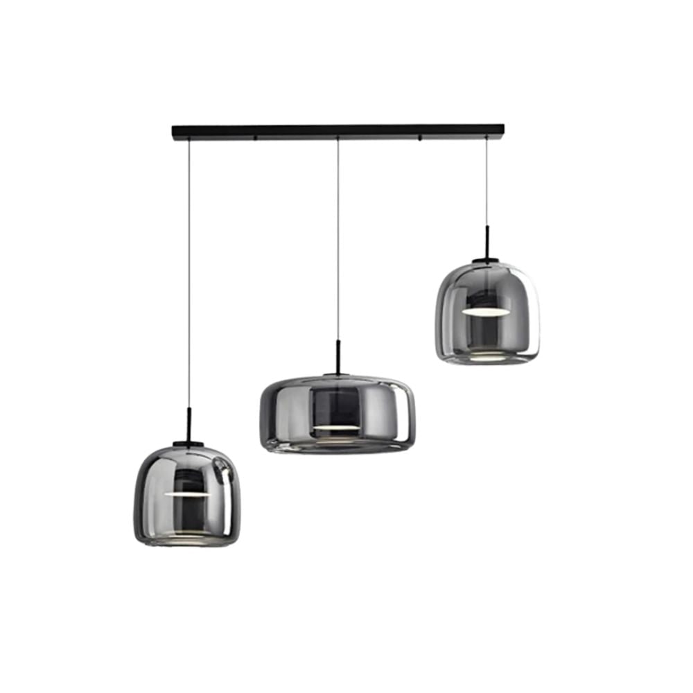 Glass Pendant Lights with Integrated LED Adjustable Cord and Dome-Shaped Shade - Image 45