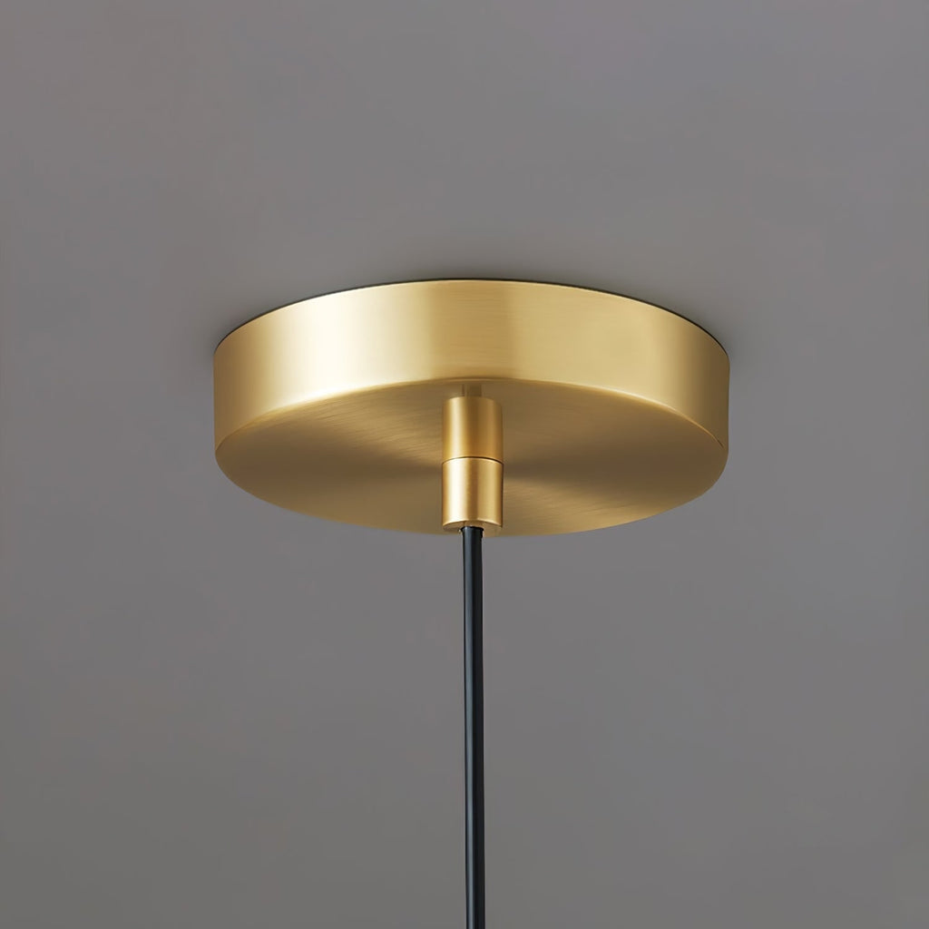 Glass Pendant Lights with Milky Shade and Brushed Brass Modern Design - Image 32
