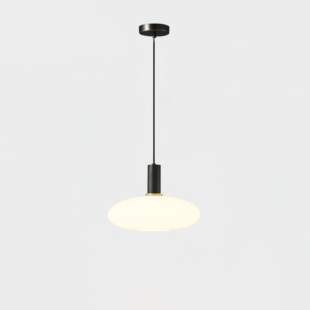 Glass Pendant Lights with Milky Shade and Brushed Brass Modern Design - Image 44