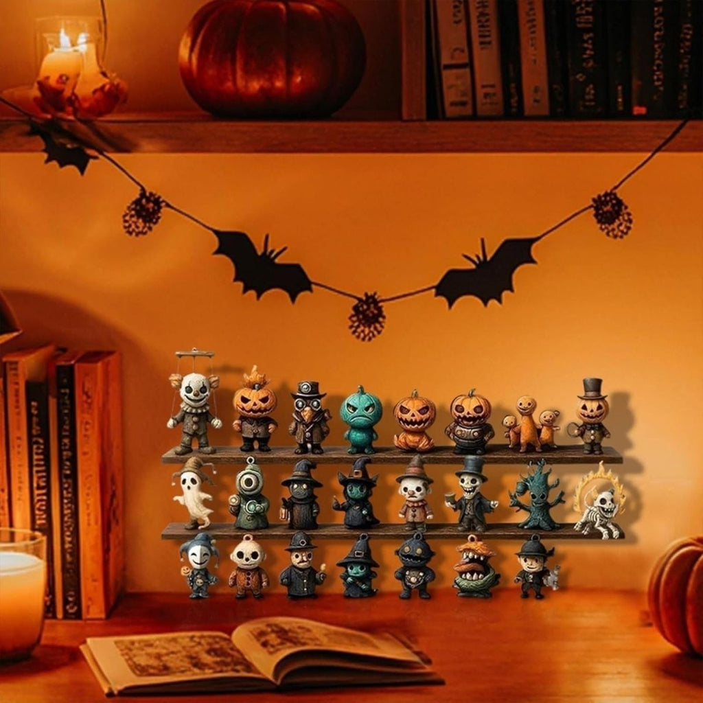 Halloween Advent Calendar Countdown with Spooky Miniature Figurines and Numbered Doors - Image 4