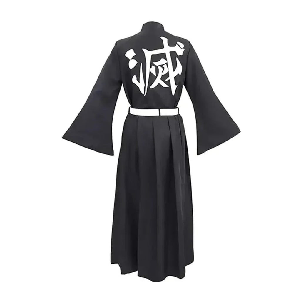 Halloween Anime Cosplay Costume with Character High Collar Gold Buttons and Belt - Image 5