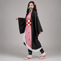 Halloween Anime Cosplay Costume with Kimono Haori and Obi Belt for Kids' Dress Up Party - Image 1