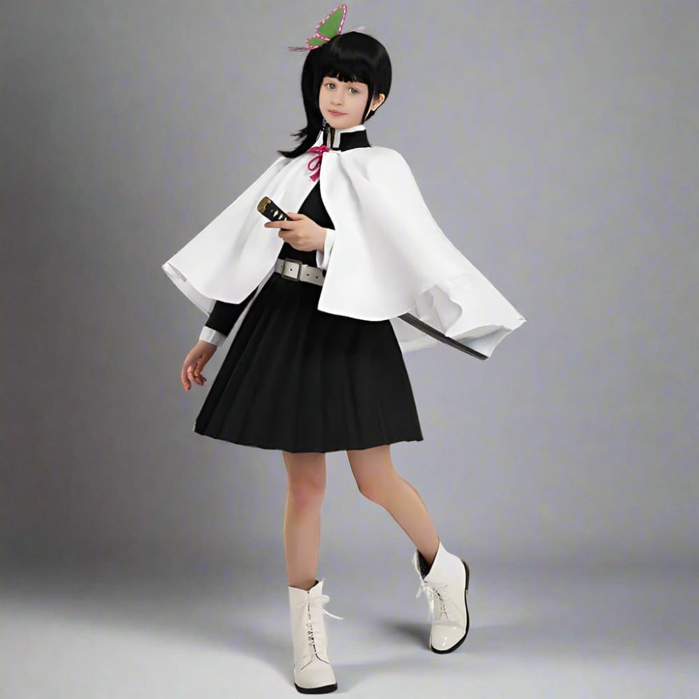 Halloween Anime Cosplay Costume with Kimono Haori and Obi Belt for Kids' Dress Up Party - Image 15