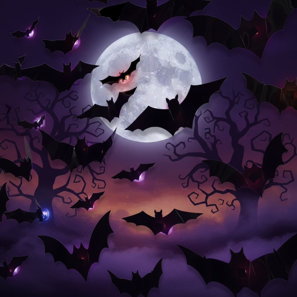 Halloween Bat Decorations with LED Lights for Indoor Outdoor Yard and Party - Image 3