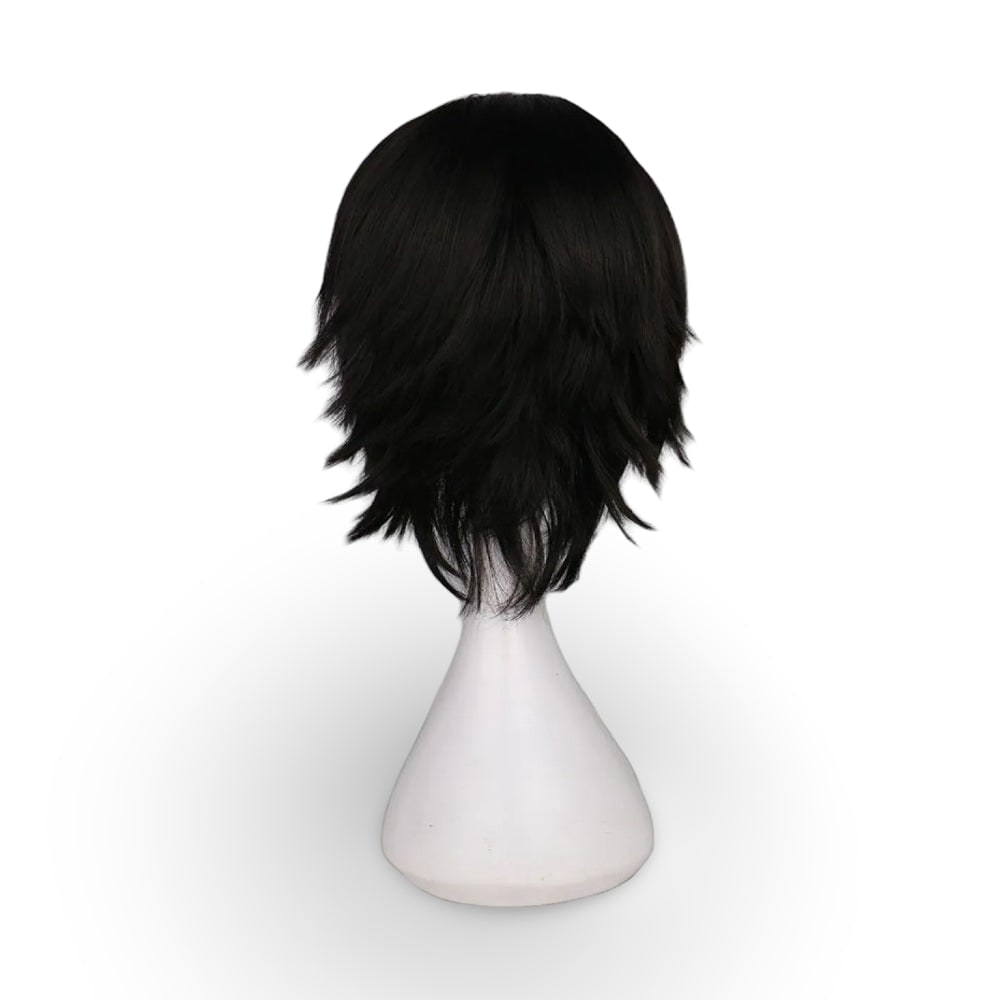 Halloween Cosplay Wig with Layered Choppy Cut and Blunt Bangs for Anime Character Costume - Image 4