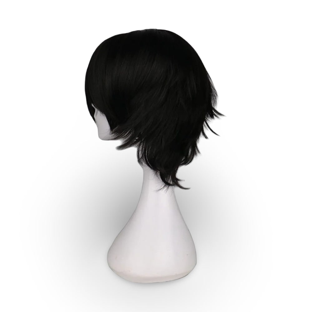 Halloween Cosplay Wig with Layered Choppy Cut and Blunt Bangs for Anime Character Costume - Image 5