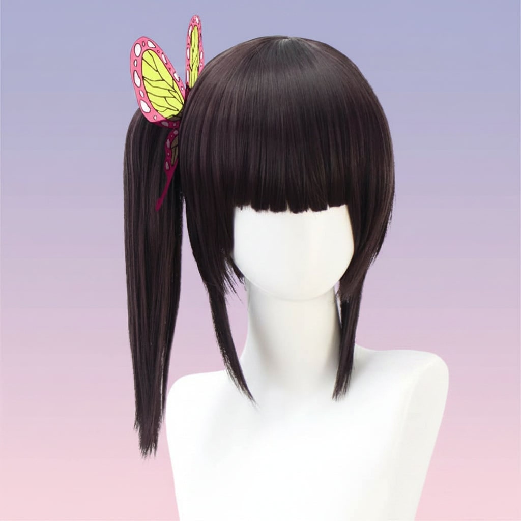 Halloween Cosplay Wig with Layered Choppy Cut and Blunt Bangs for Anime Character Costume - Image 8