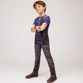 Halloween Costumes for Kids' Zombie Character and Zip-Up with Printed Tattoo Sleeves - Image 1