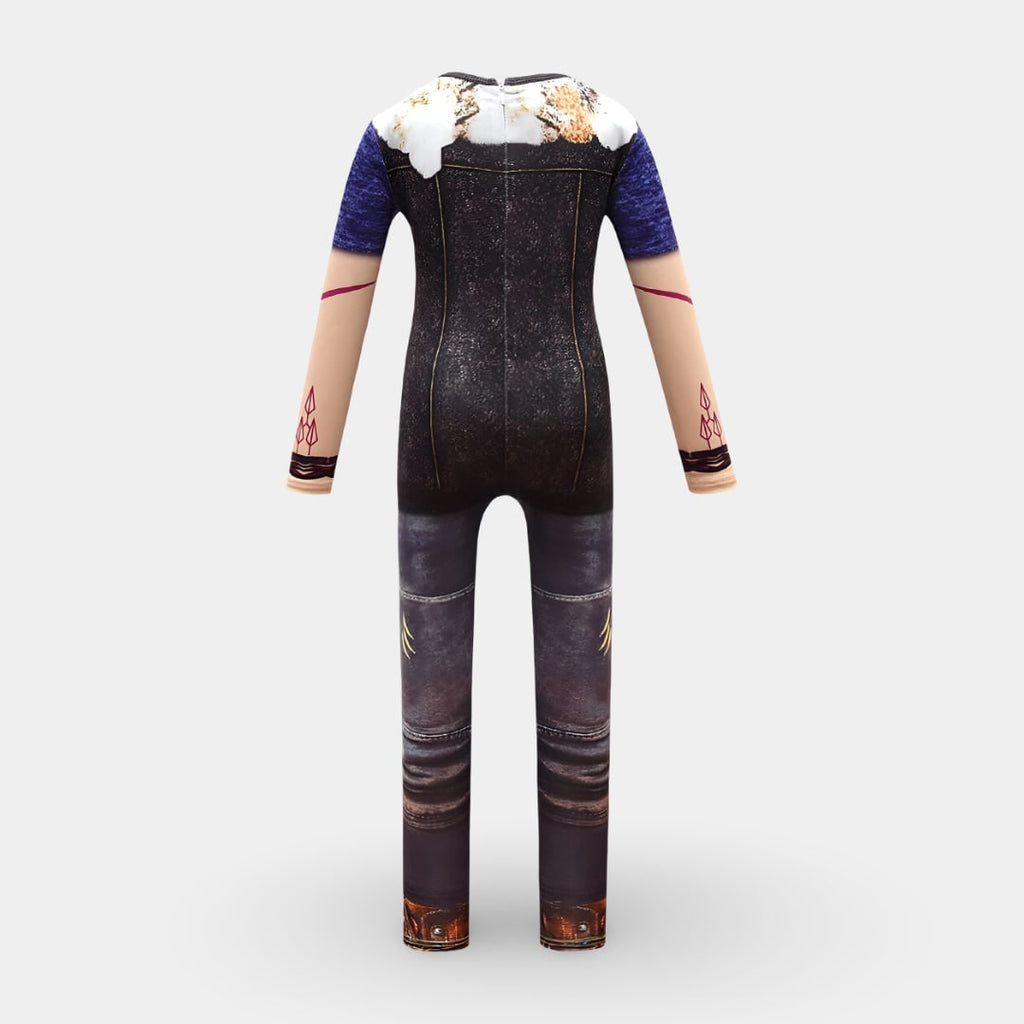 Halloween Costumes for Kids' Zombie Character and Zip-Up with Printed Tattoo Sleeves - Image 3