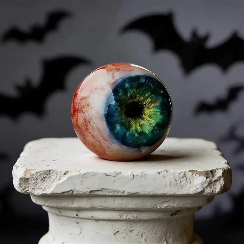 Halloween Eyeball Decoration with Stand for Indoor Party and Haunted House Display - Image 3