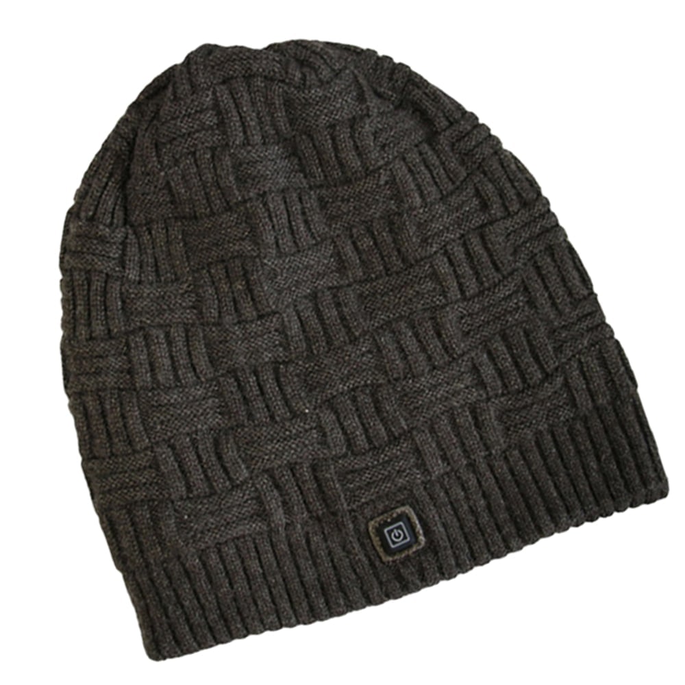 Halloween Heated Hat Beanie with Rechargeable Battery Pack and Knit Design for Winter Party Costume - Image 3