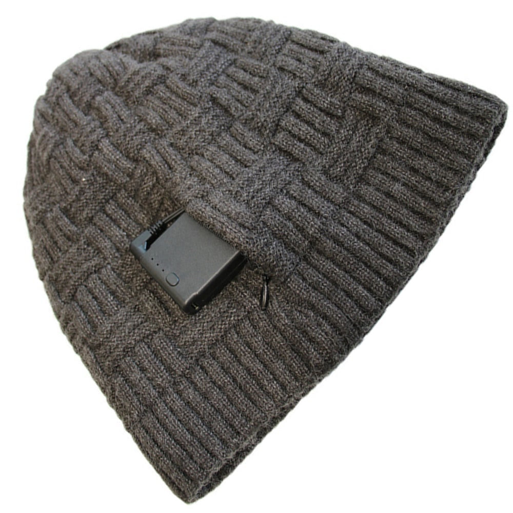 Halloween Heated Hat Beanie with Rechargeable Battery Pack and Knit Design for Winter Party Costume - Image 4
