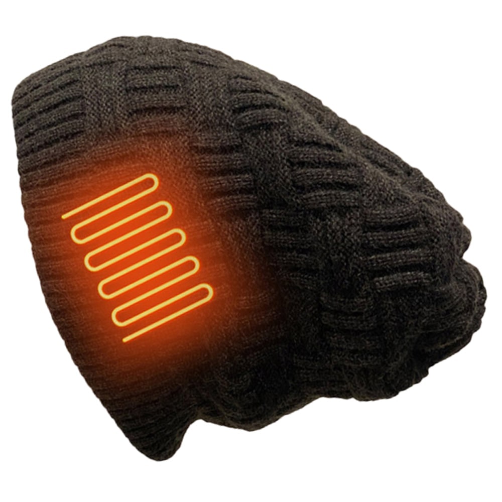 Halloween Heated Hat Beanie with Rechargeable Battery Pack and Knit Design for Winter Party Costume - Image 7