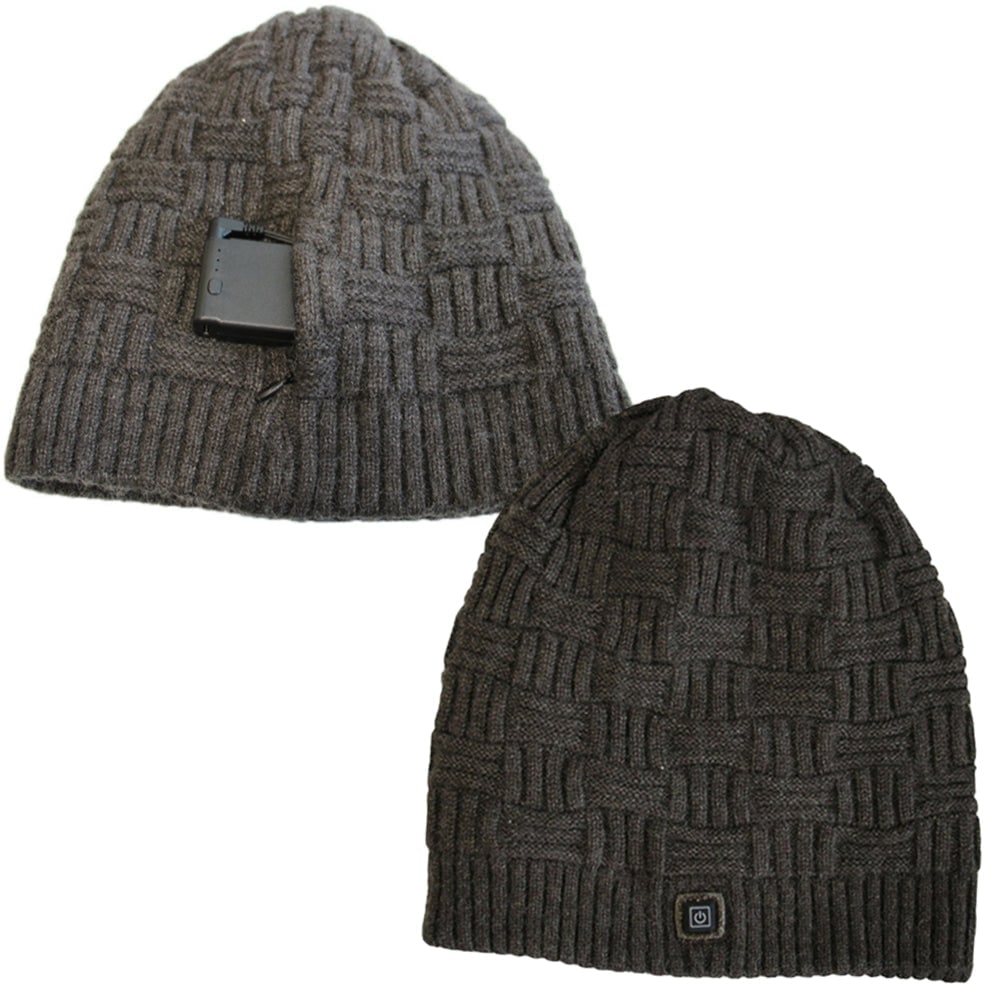 Halloween Heated Hat Beanie with Rechargeable Battery Pack and Knit Design for Winter Party Costume - Image 9