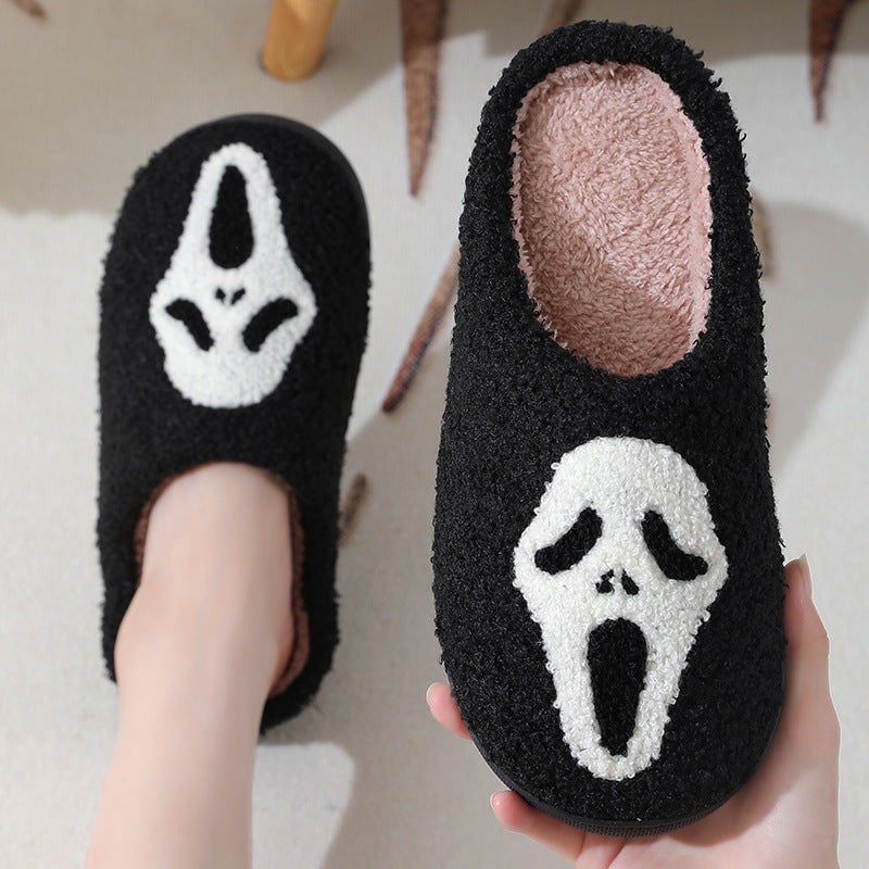 Halloween House Slippers with Arch Support Plush Fleece Lining and Non-Slip Sole - Image 3
