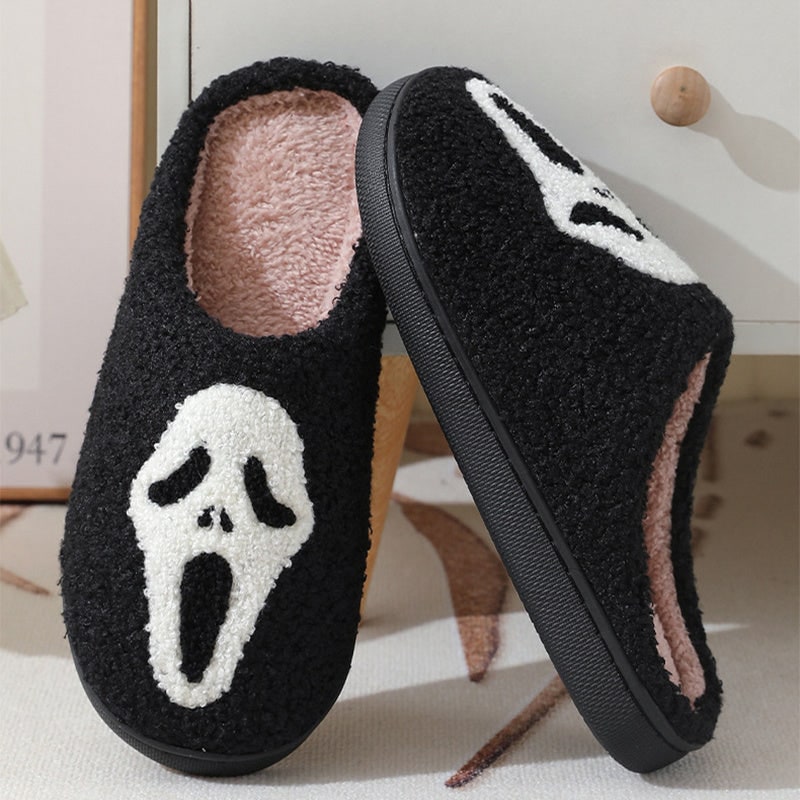Halloween House Slippers with Arch Support Plush Fleece Lining and Non-Slip Sole - Image 4