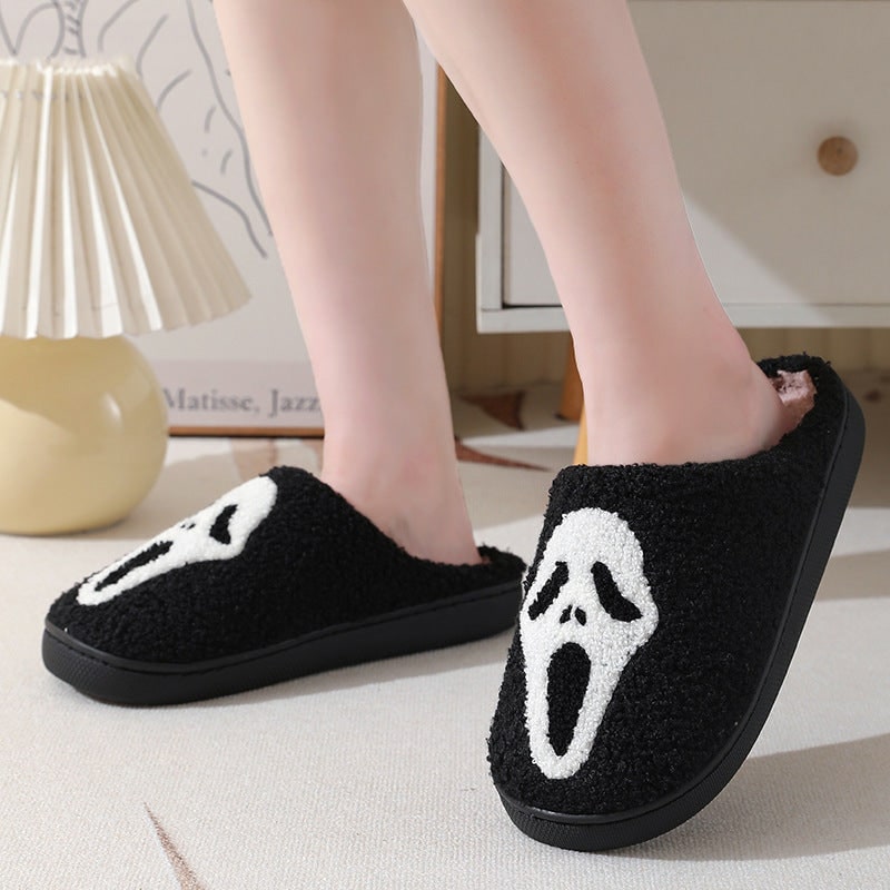 Halloween House Slippers with Arch Support Plush Fleece Lining and Non-Slip Sole - Image 5
