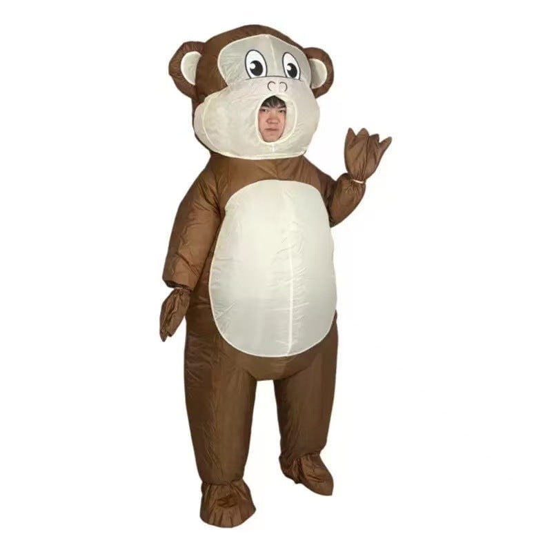 Halloween Inflatable Costume Full Body Animal Outfit with Clear Viewing Window and Elasticated Cuffs - Image 3
