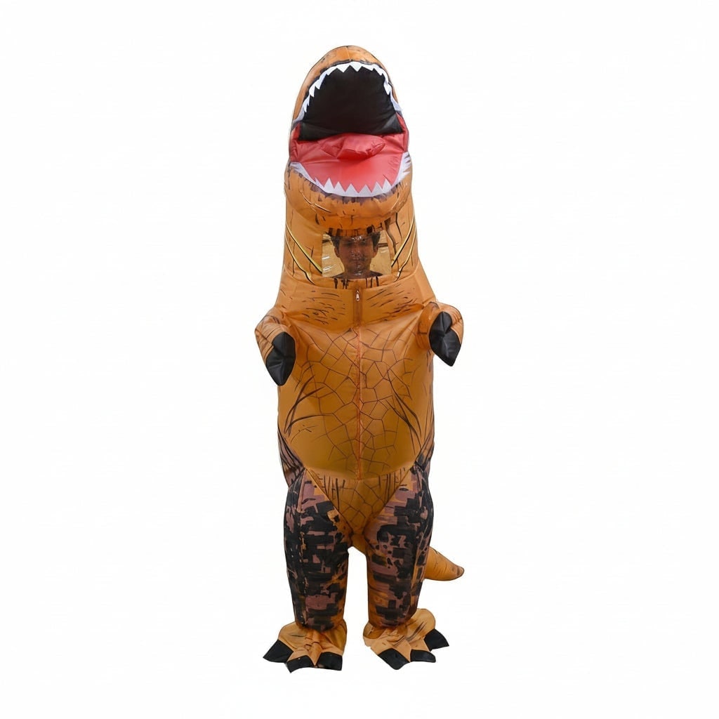 Halloween Inflatable Dinosaur Costume T-Rex with Built-In Fan and Claws for Kids' Carnival Party - Image 2