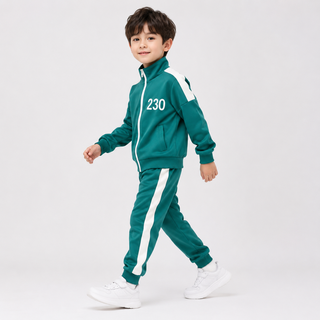 Halloween Kids' Tracksuit Costume Three-Piece Set with Jacket Pants and T-Shirt - Image 1