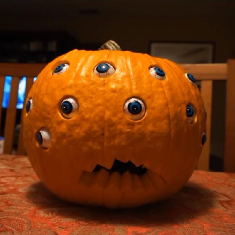 Halloween Pumpkin Decorations with Animatronic Moving Eyes and Scary Patterns - Image 15