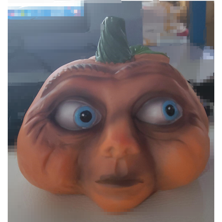 Halloween Pumpkin Decorations with Expressive Faces Resin Figurine for Haunted House Party Decor - Image 1
