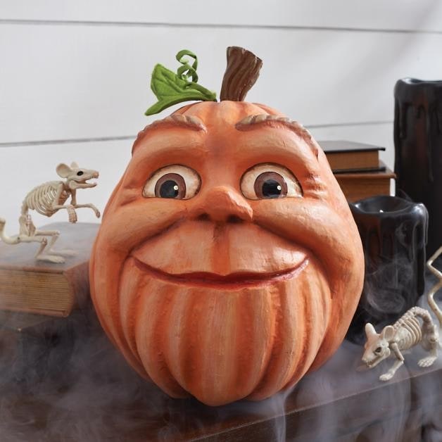 Halloween Pumpkin Decorations with Expressive Faces Resin Figurine for Haunted House Party Decor - Image 5