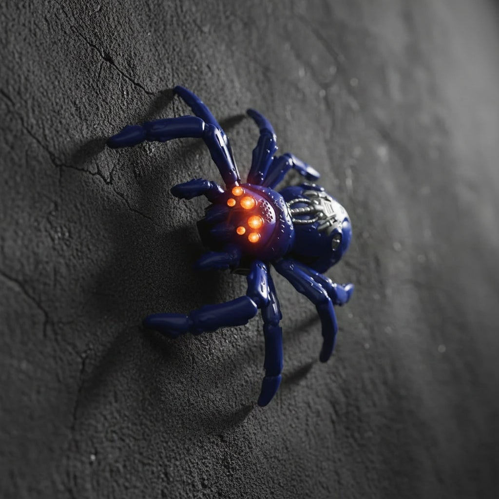 Halloween Remote Control Spider Toy with Wall Climbing Function and LED Eyes - Image 6