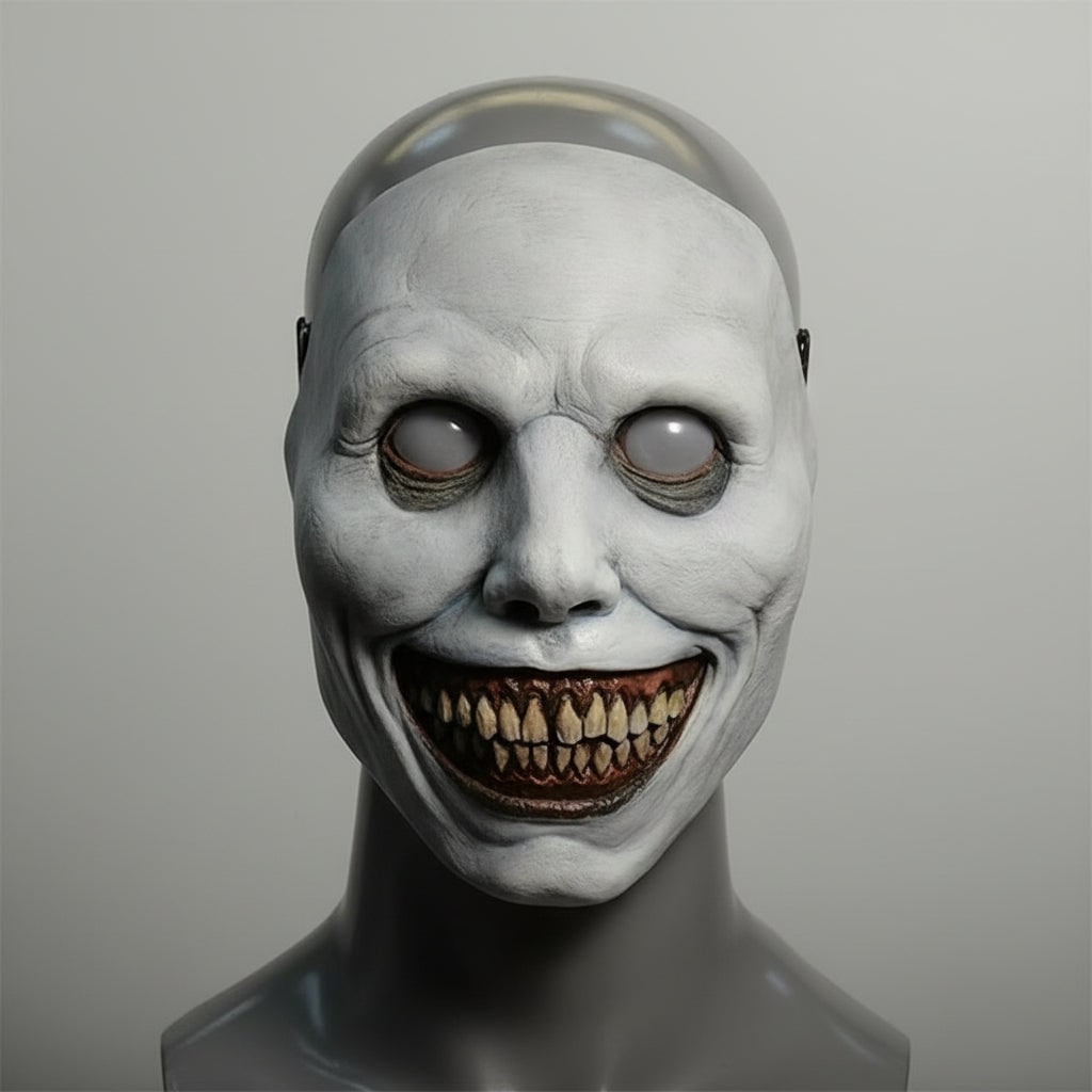 Halloween Scary Creepy Latex Mask with LED Light Up and Adjustable Strap for Horror Costume Party - Image 1