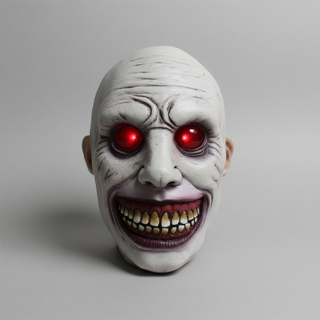 Halloween Scary Creepy Latex Mask with LED Light Up and Adjustable Strap for Horror Costume Party - Image 11