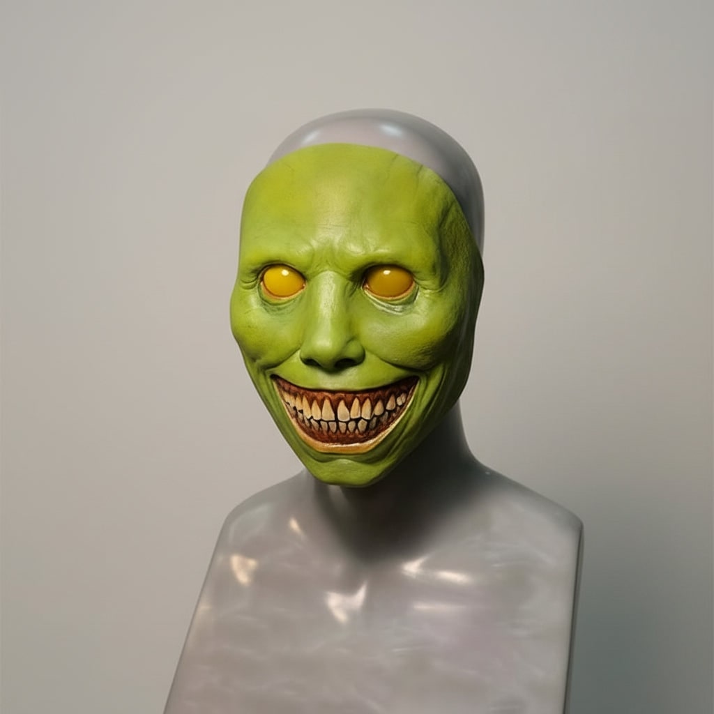 Halloween Scary Creepy Latex Mask with LED Light Up and Adjustable Strap for Horror Costume Party - Image 2
