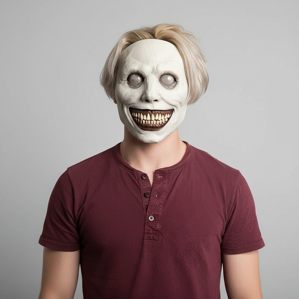 Halloween Scary Creepy Latex Mask with LED Light Up and Adjustable Strap for Horror Costume Party - Image 5