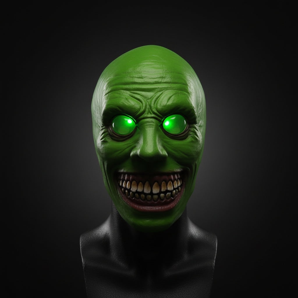 Halloween Scary Creepy Latex Mask with LED Light Up and Adjustable Strap for Horror Costume Party - Image 8