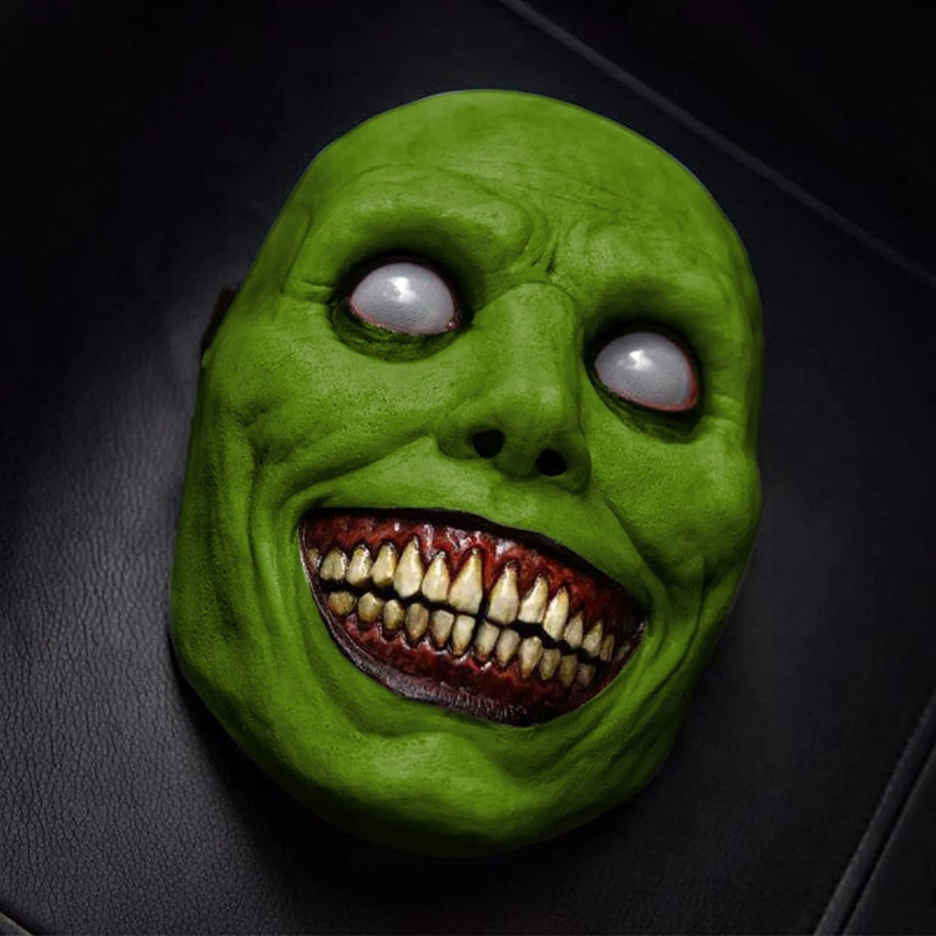 Halloween Scary Face Mask with Sharp Teeth and Wrinkled Skin for Demon Clown Horror Party Costume - Image 5
