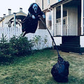 Halloween Scary Scarecrow Outdoor Decoration with Pole and Wind-Activated Swaying for Yard Party - Image 5