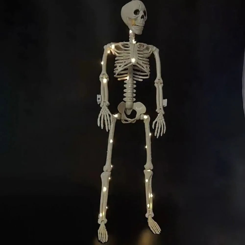 Halloween Skeleton Decoration with Poseable Joints for Outdoor Party and Haunted House Display - Image 6